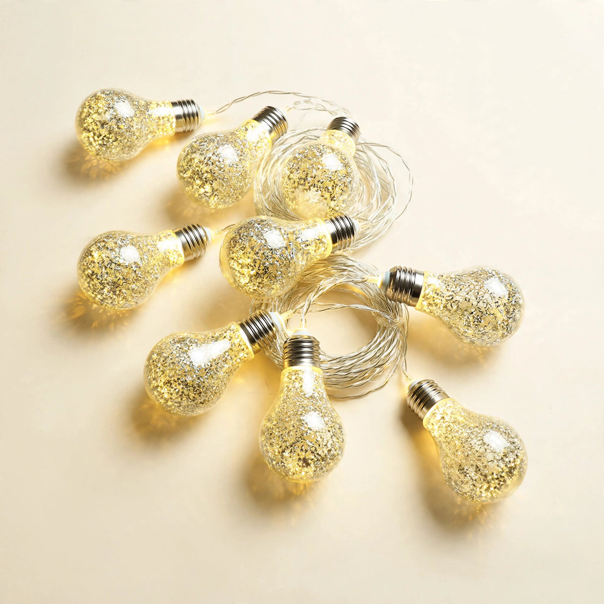 Warm White LED Globe Fairy Lights — 6.5FT Battery-Operated String Lights